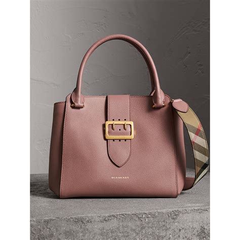 burberry medium grainy leather tote|burberry buckle medium tote pink.